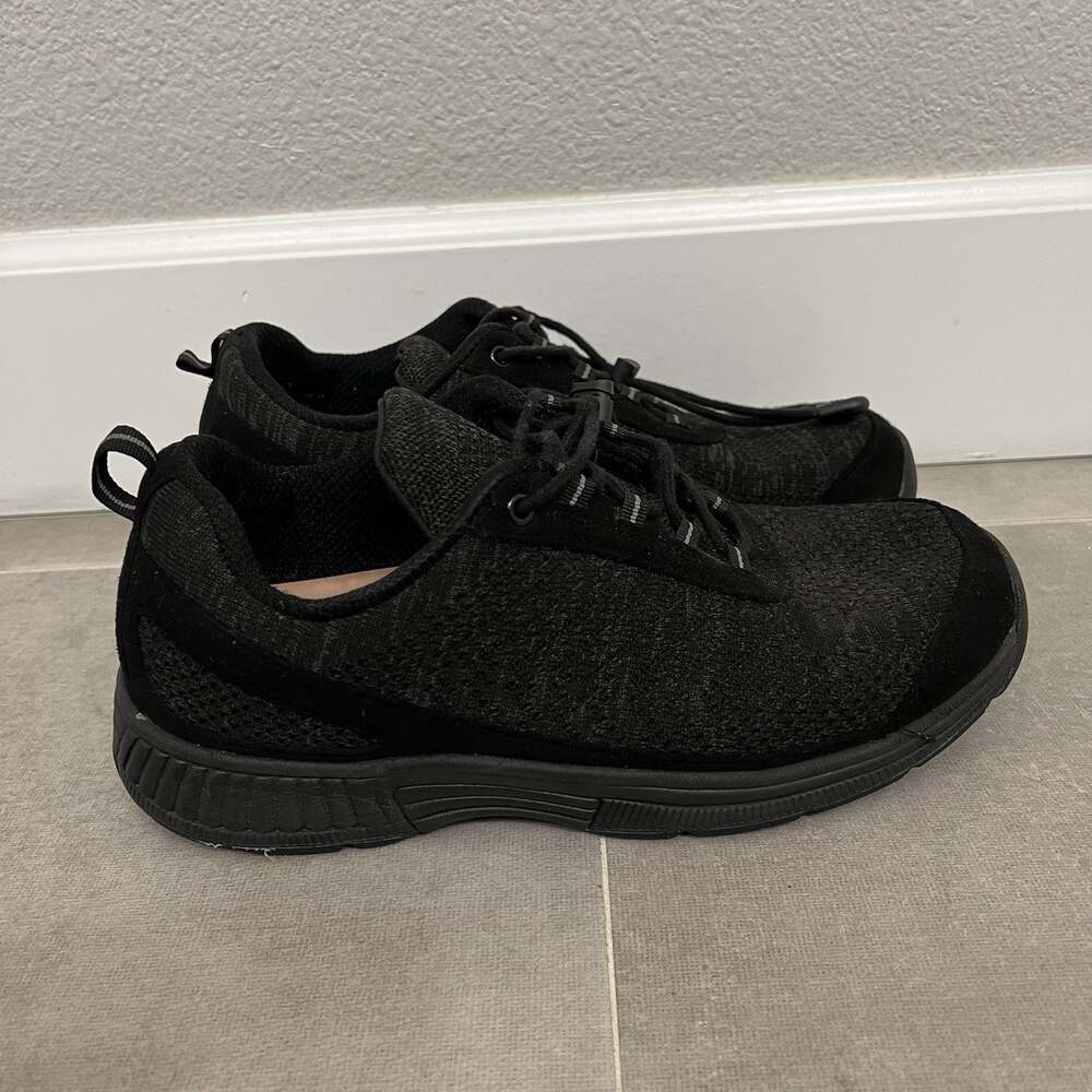 Orthofeet Coral Womens Size 10.5 Black 2E Comfort Orthopedic Sneakers Shoes